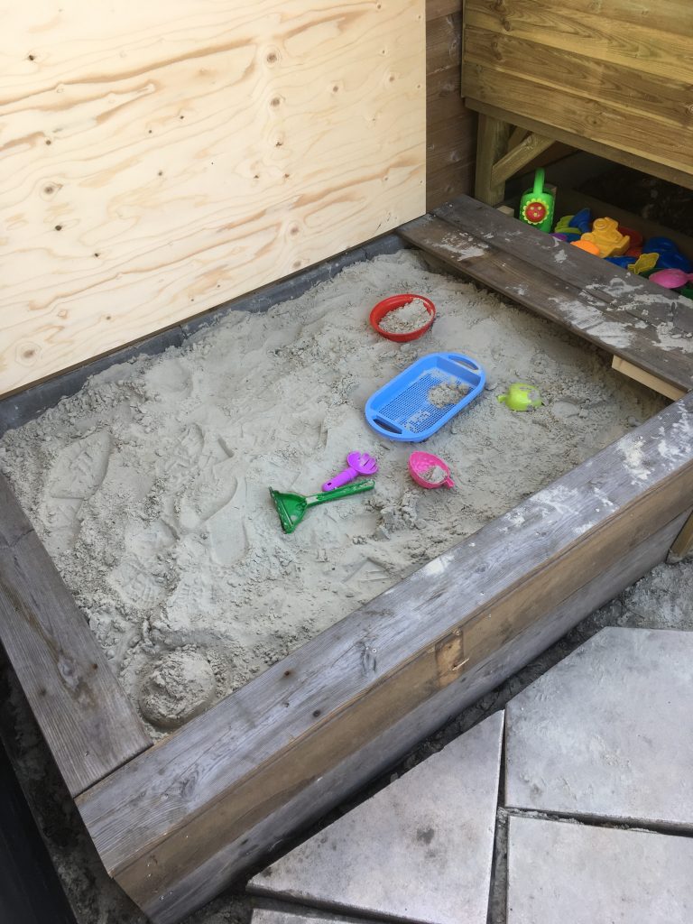 Sandkasten selber bauen